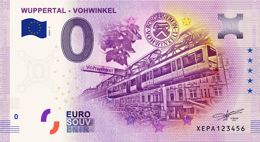 0-Euro-Schein aus Vohwinkel - jetzt auch als Anniversary ...