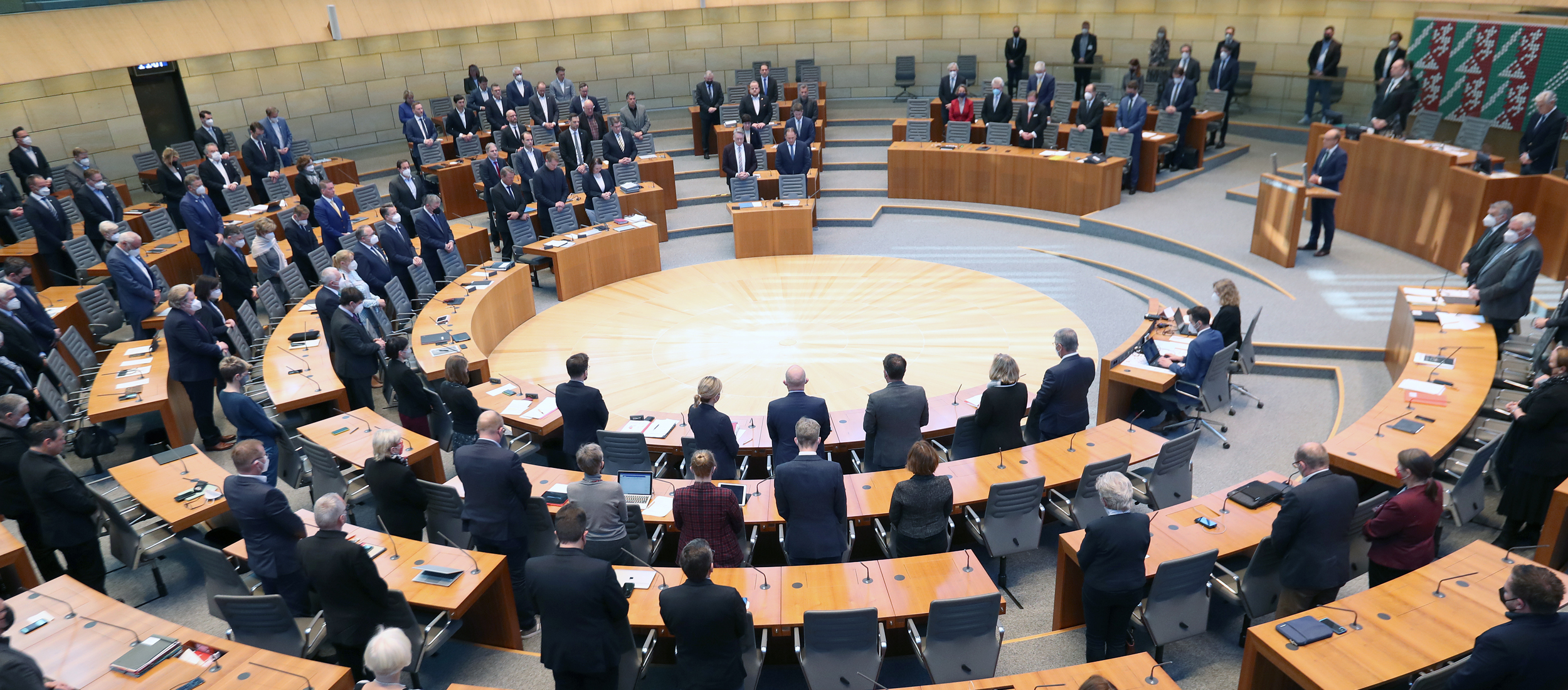 Innenansicht des Plenarsaals des NRW-Landtags